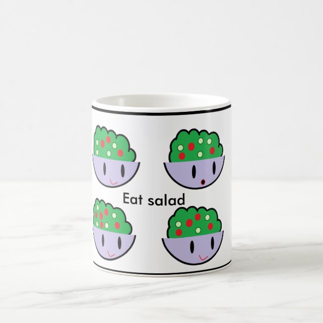 Eat salad coffee mug (Center)