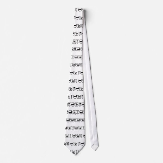 Eat Sleep Accounting Neck Tie (Front)