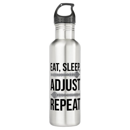 Eat, Sleep, Adjust, Repeat Chiropractor Life Stainless Steel Water Bottle