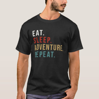 Eat Sleep Adventure Repeat Rider for Motorbike Tou T-Shirt