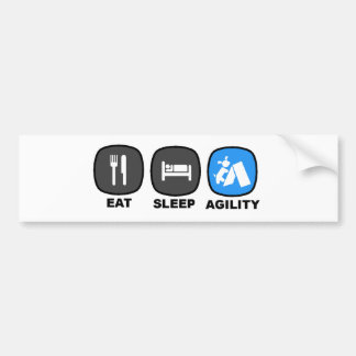 Eat. Sleep. Agility. Blue. Bumper Sticker