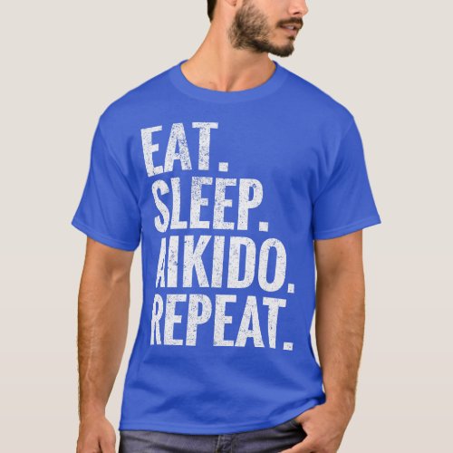 Eat Sleep Aikido Repeat T_Shirt