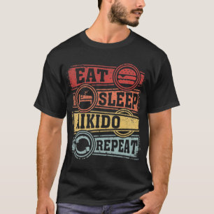 Eat Sleep Aikido Repeat T-Shirt