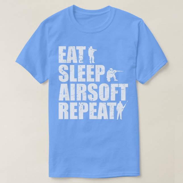Eat Sleep Airsoft Repeat 3  T-Shirt (Design Front)