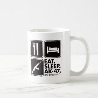 Eat Sleep AK-47 - Black Coffee Mug