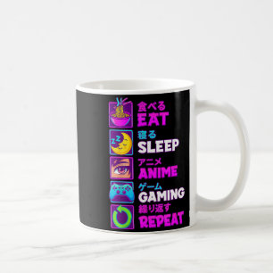Eat Sleep Anime Gaming Repeat Kawaii Otaku Anime M Coffee Mug