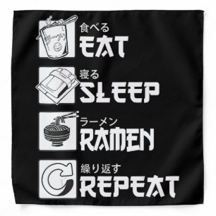 Eat Sleep Anime Repeat Gift Idea Cosplayer Bandana