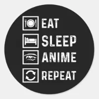 Eat Sleep Anime Repeat Mug  Zehnaria