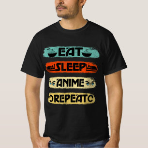 Eat Sleep Anime Repeat Ramen Kawaii Japanese Manga T-Shirt
