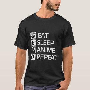 Eat Sleep Anime Repeat T-Shirt