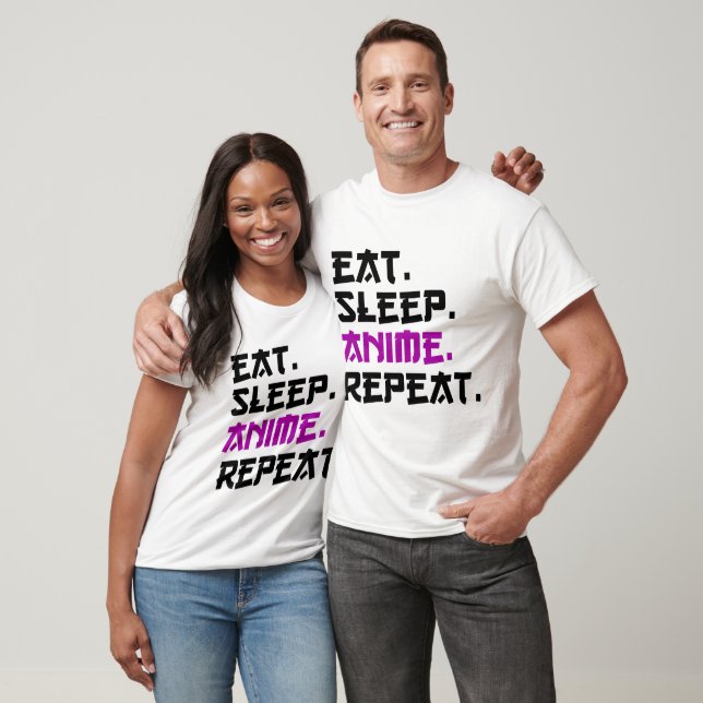 Eat Sleep Anime Repeat T-Shirt (Unisex)