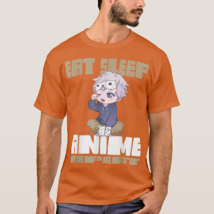 Eat Sleep Anime Repeat  T-Shirt