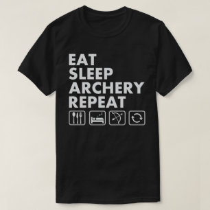 Eat Sleep Archery Repeat Funny Archer T-Shirt