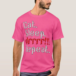 Eat Sleep Arrr Repeat Funny Halloween Pirate Capta T-Shirt