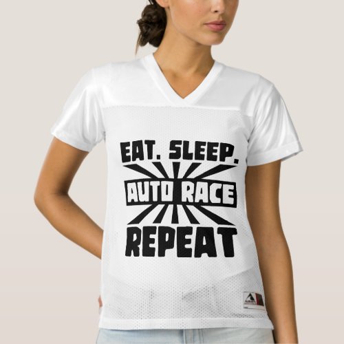 eat sleep Auto race repeat T_Shirt Trucker Hat