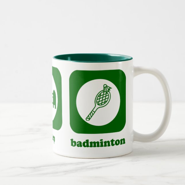 Eat. Sleep. Badminton. Mug (Right)