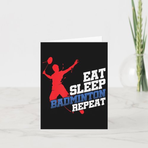 Eat Sleep Badminton Repeat Sports Player Or Fan 