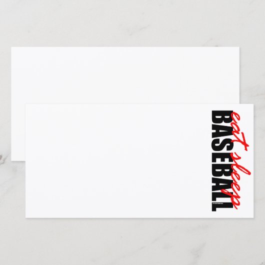 Eat Sleep Baseball (Front/Back)