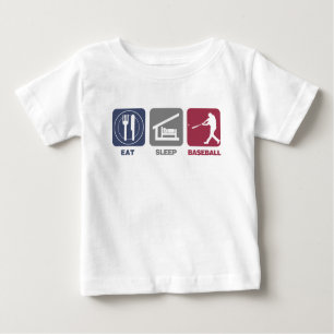 Eat Sleep Baseball Baby T-Shirt