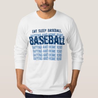 Eat. Sleep. BASEBALL Batting and Home Runs G203 T-Shirt