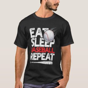 Eat Sleep Baseball Repeat Catcher Pitcher Baseball T-Shirt