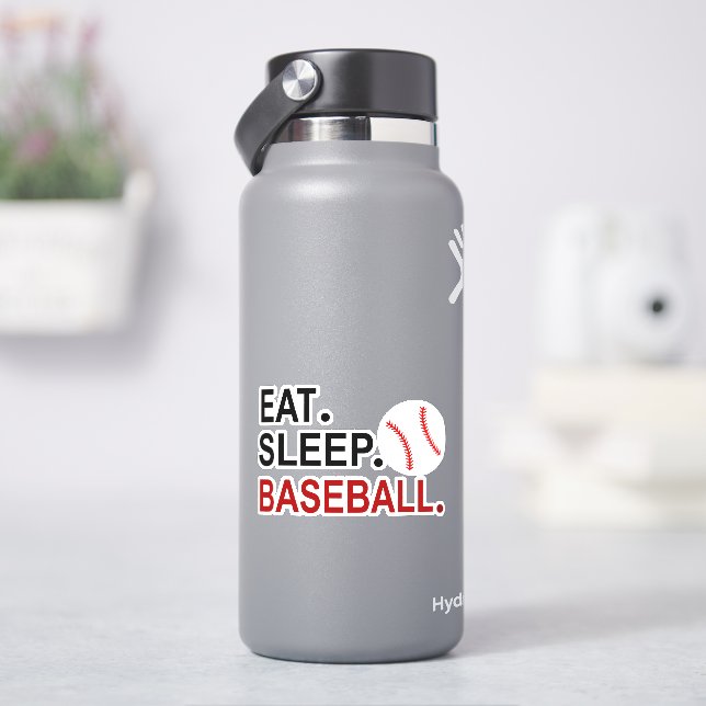 Eat Sleep Baseball Sticker (HydroFlask)