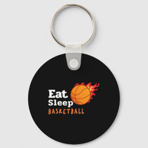 Eat Sleep Basketball Keychain