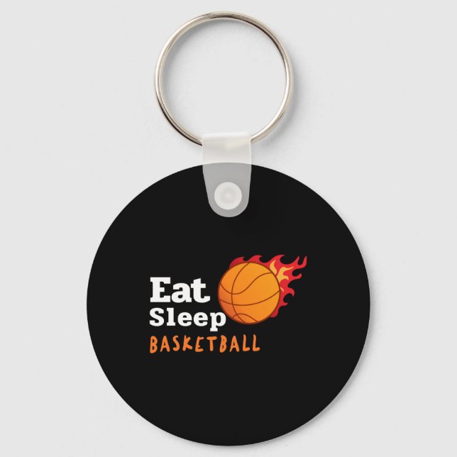 Eat Sleep Basketball  Keychain (Front)