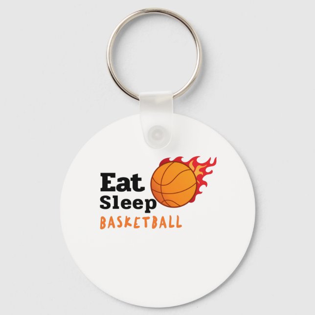 Eat Sleep Basketball  Keychain (Front)