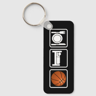 Eat, Sleep, Basketball Keychain
