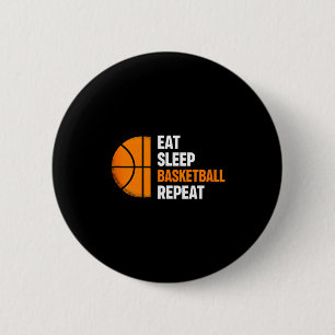 Eat Sleep Basketball Repeat Basketball Lover Tank Button