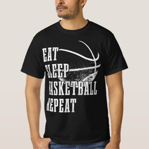Eat Sleep Basketball Repeat Basketball Player Coac T_Shirt