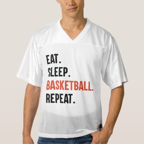 Eat Sleep Basketball Repeat Football Jersey Shirts
