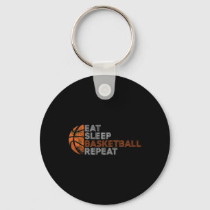 Eat Sleep Basketball Repeat For Men Women Fathers Keychain