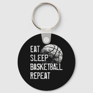 Eat Sleep Basketball Repeat for Men Women Girls B Keychain
