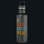 Eat Sleep Basketball Repeat Funny Sport Player Fan Stainless Steel Water Bottle<br><div class="desc">Eat Sleep Basketball Repeat Funny Sport Player Fan</div>