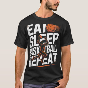 Eat Sleep Basketball Repeat, Player, Boys, Girls B T-Shirt