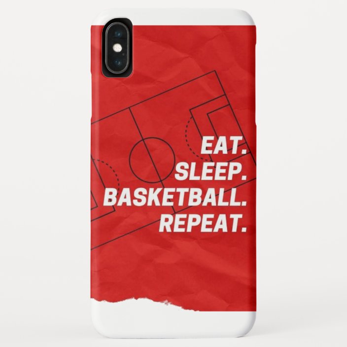 Eat Sleep Basketball Repeat Quote Red Court Bg Case Mate Iphone