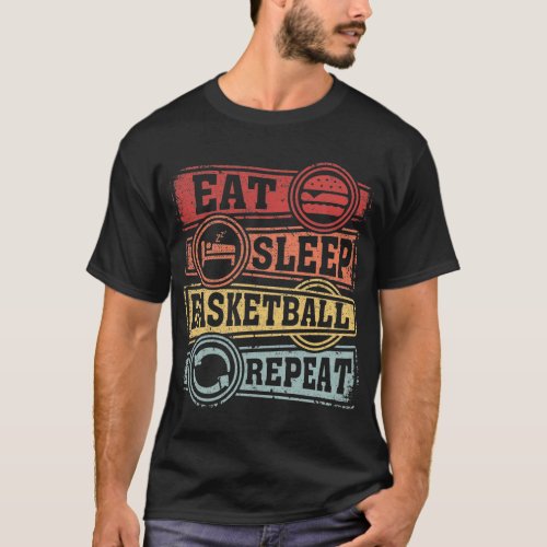 Eat Sleep Basketball Repeat T_Shirt