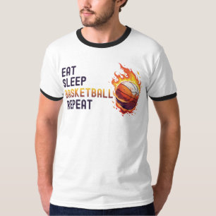 Eat Sleep Basketball Repeat T-Shirt