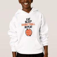 eat sleep basketball sports repeat Hoodie