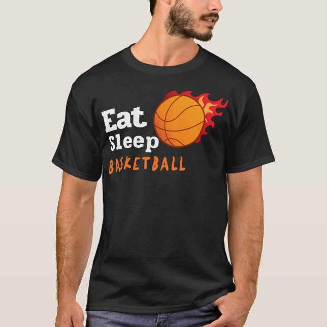 Eat Sleep Basketball T-Shirt (Front)