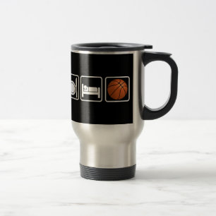 Eat, Sleep, Basketball Travel Mug
