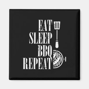 Eat Sleep Bbq Repeat Funny Rbecue Grilling Women M Magnet