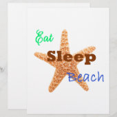 Eat Sleep Beach - 8.5x11 Poster (Front/Back)