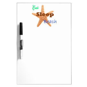 Eat Sleep Beach - Dry Erase Board
