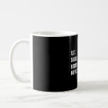 eat sleep biathlon repeat coffee mug