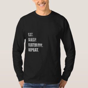 eat sleep biathlon repeat T-Shirt