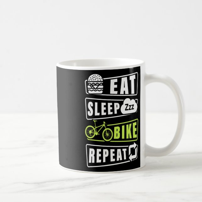 Eat Sleep Bike Repeat  Coffee Mug (Right)