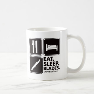 Eat Sleep Blades - Black Coffee Mug
